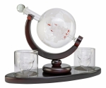 Kolben-Karaffe aus Glas ca. 32,5x12,5x23cm
